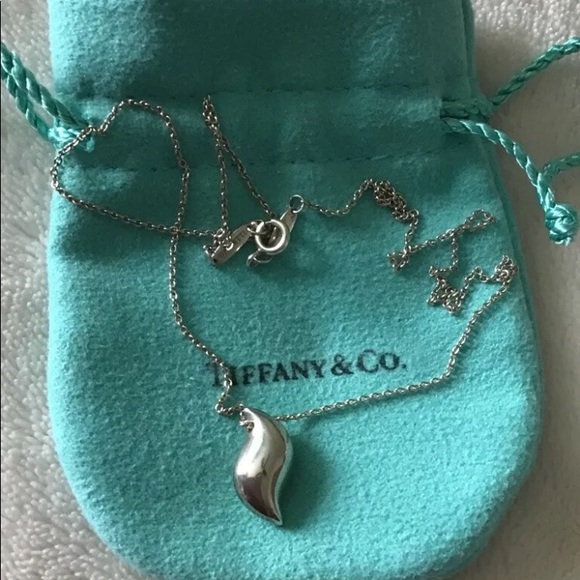 Co Elsa Peretti Feather Necklace 